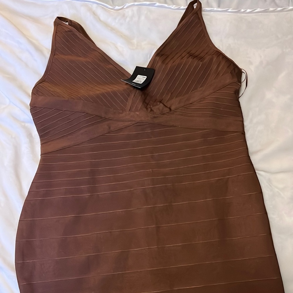 Fashion Nova Brown Mini Dress